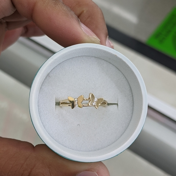 14kt Real Gold Butterfly Ring